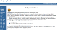 Desktop Screenshot of pagerankanalyzer.com