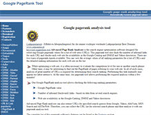 Tablet Screenshot of pagerankanalyzer.com